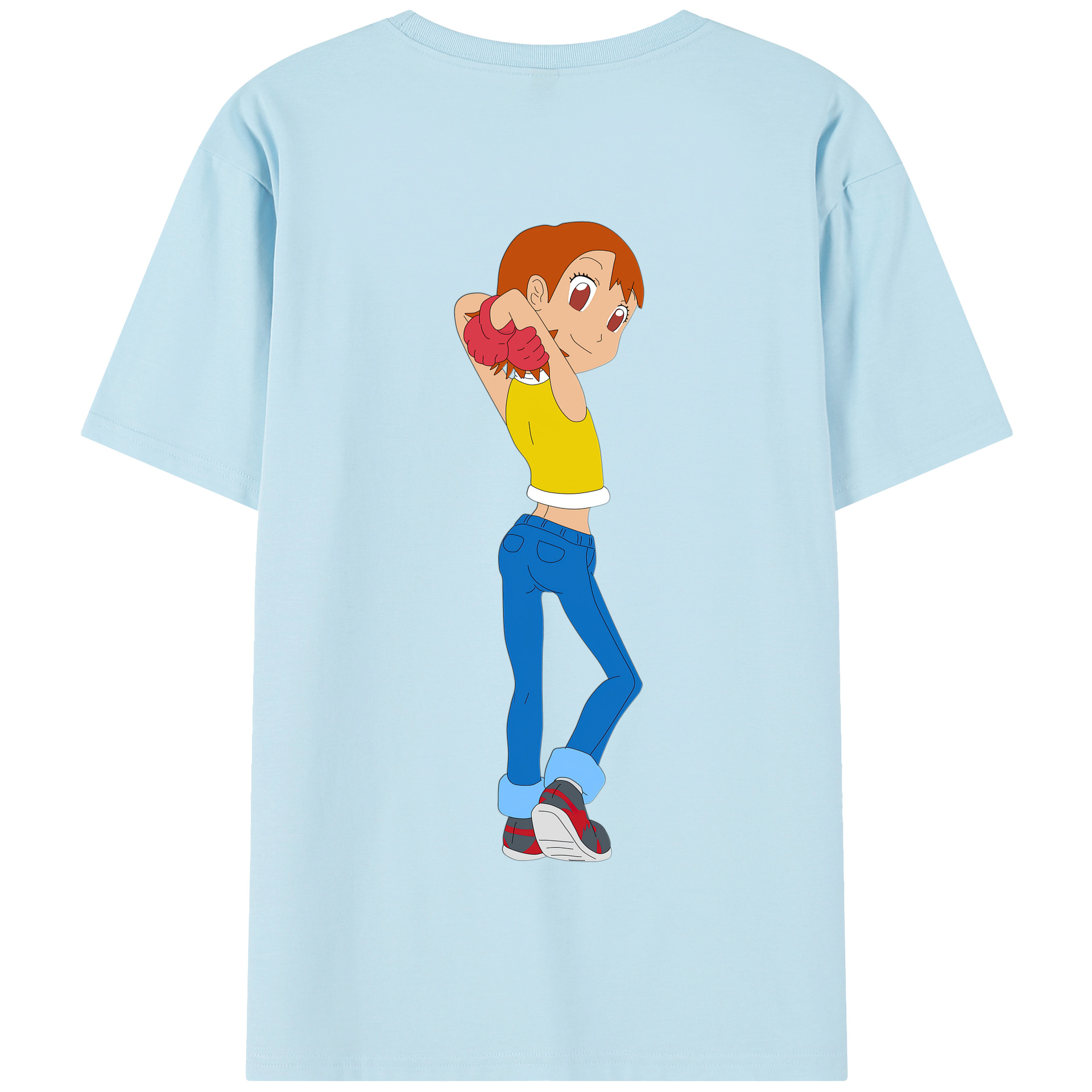 （画像用） Digimon デジタルモンスター/デジモン 綿100％半袖Tシャツ（背面プリント）
